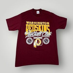 Vintage Washington Redskins Shirt Mens Large Red NFL Football Logo 7 Tee 90s